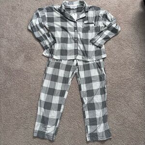 DKNY Women's 2pc Plaid Lounge Set Pajama Set